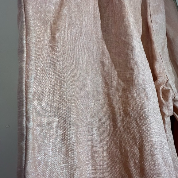 CAPRI!💙👖BIANCA NYGARD CROPS!👖💙10 RUN SMALL BEAUTIFUL METALLIC PEACH PINK EUC - Picture 15 of 16